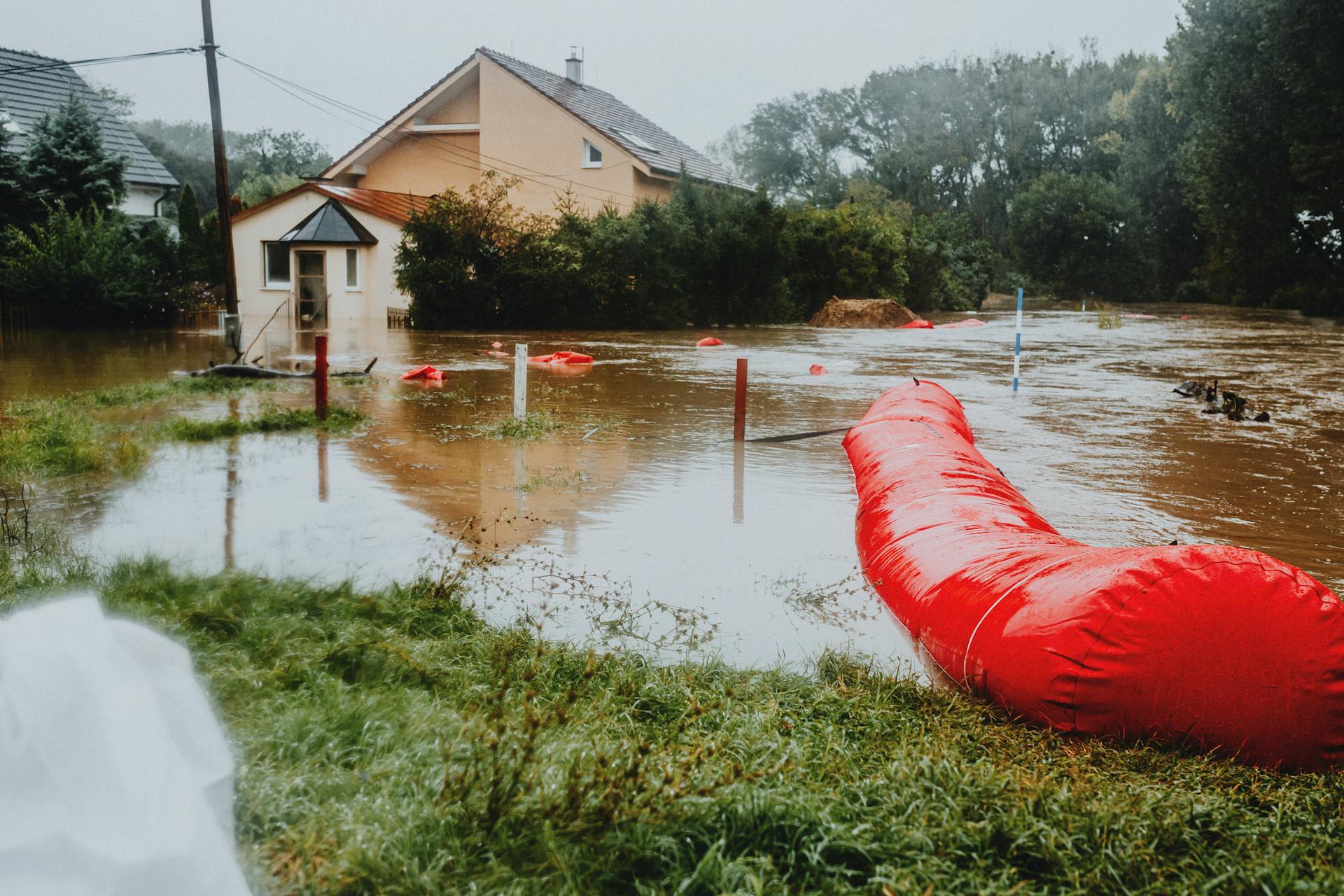 Yard flooding and groundwater drainage problem near foundation